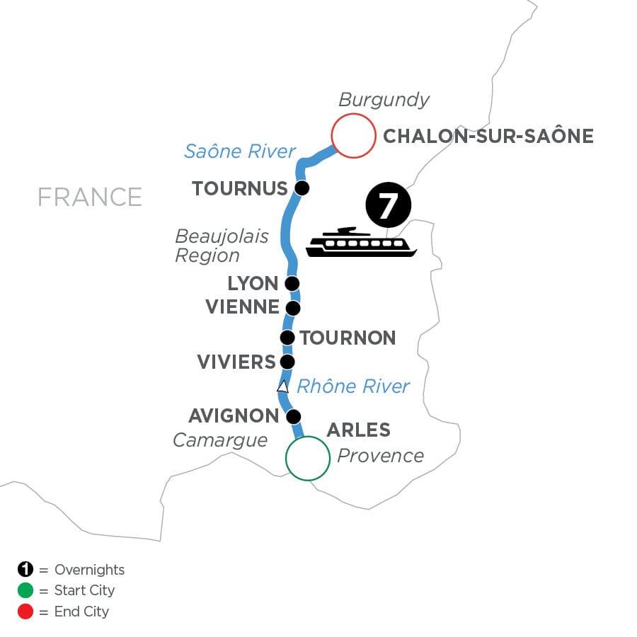 Burgundy & Provence (Northbound)