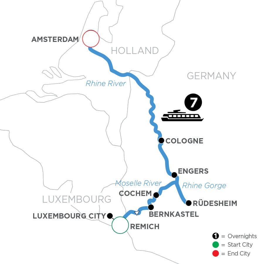 The Rhine & Moselle: Canals, Vineyards and Castles